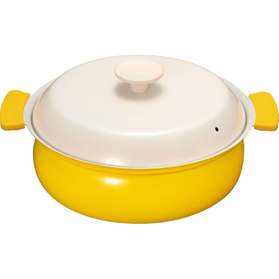 Amazon.co.jp: 和平フレイズ 卓上鍋 24cm 3～4人用 イエロー IH